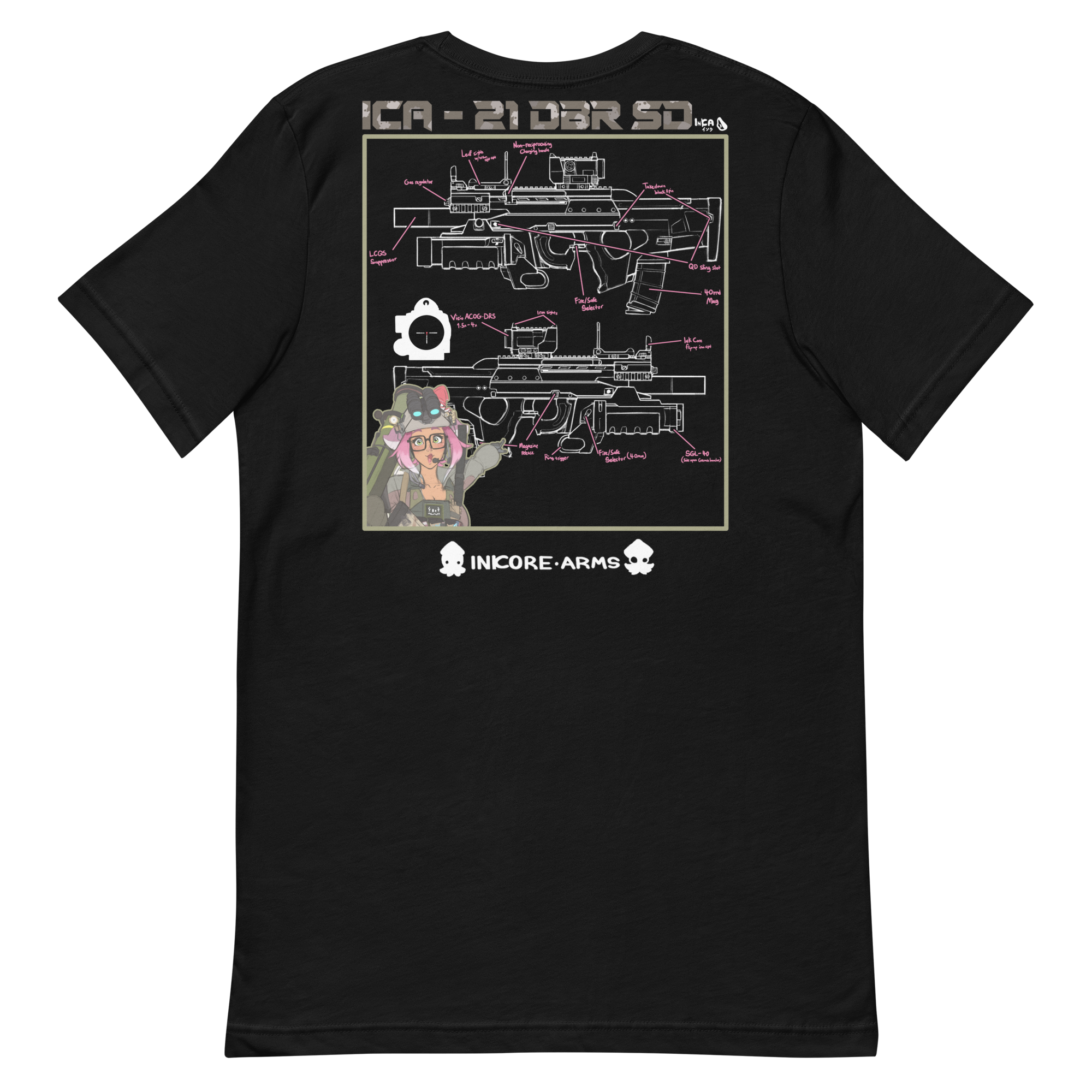 Blurie shirt - Monochrome full