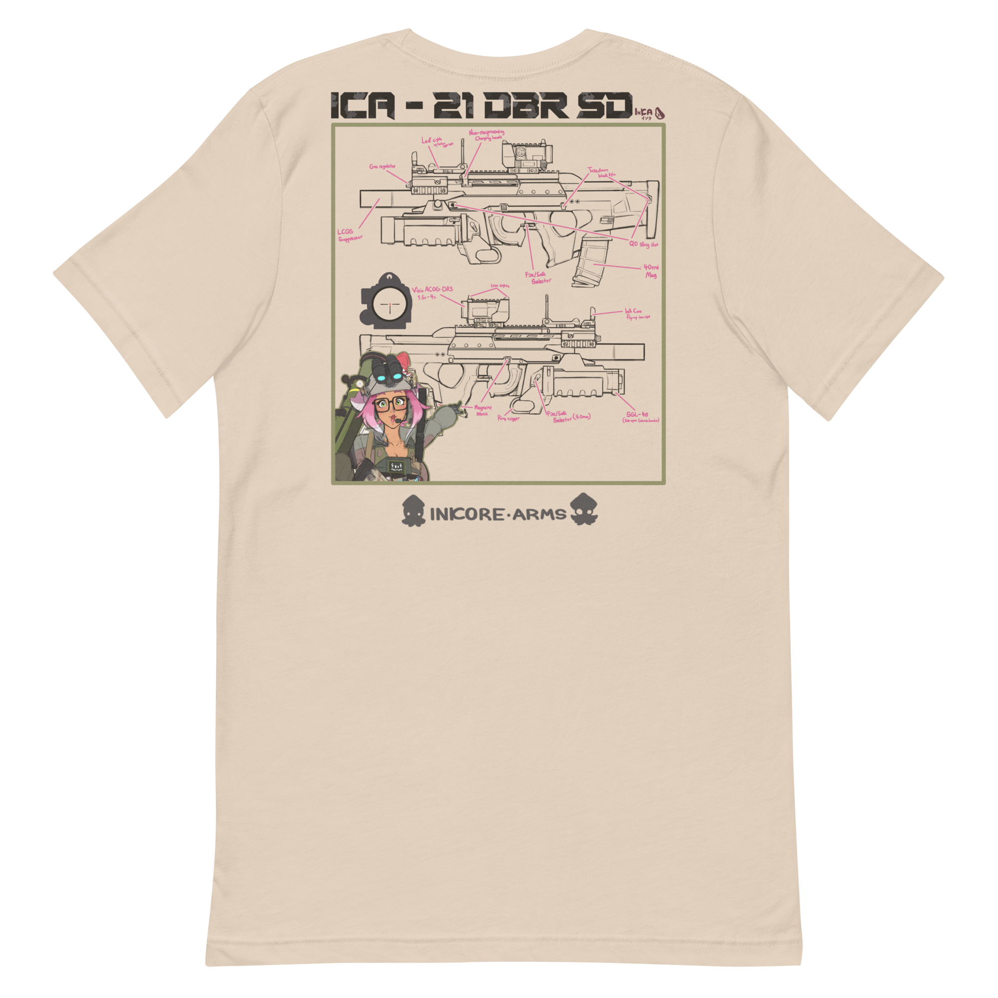 Blurie shirt - Monochrome full