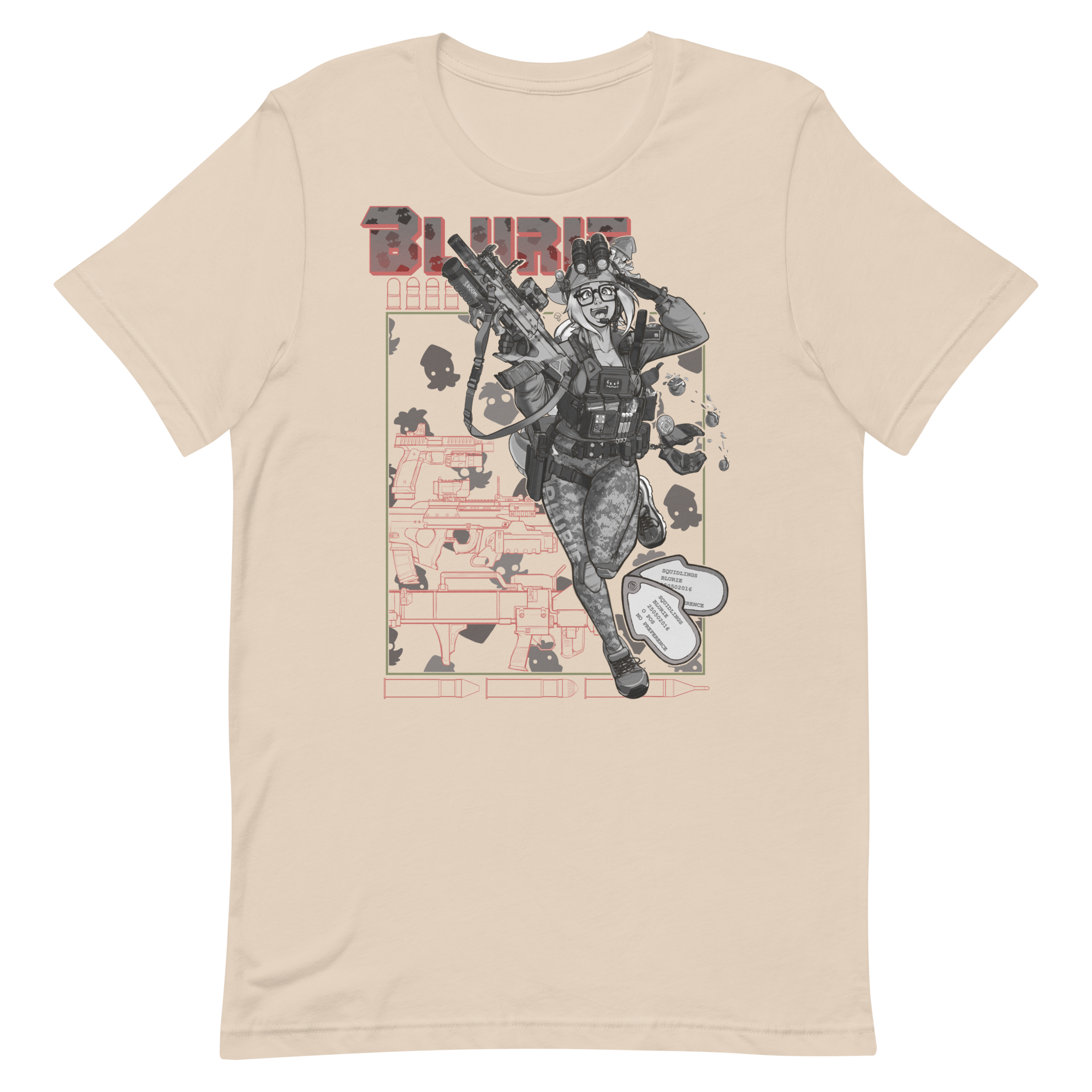 Blurie shirt - Monochrome full